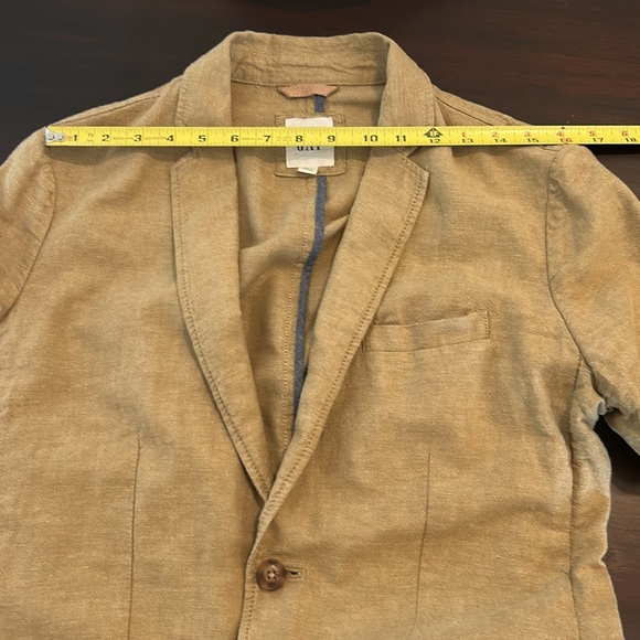 GAP Linen Blend Tan 2 Button Classic 
Lightweight Blazer Women Size XS - Picture 13 of 15